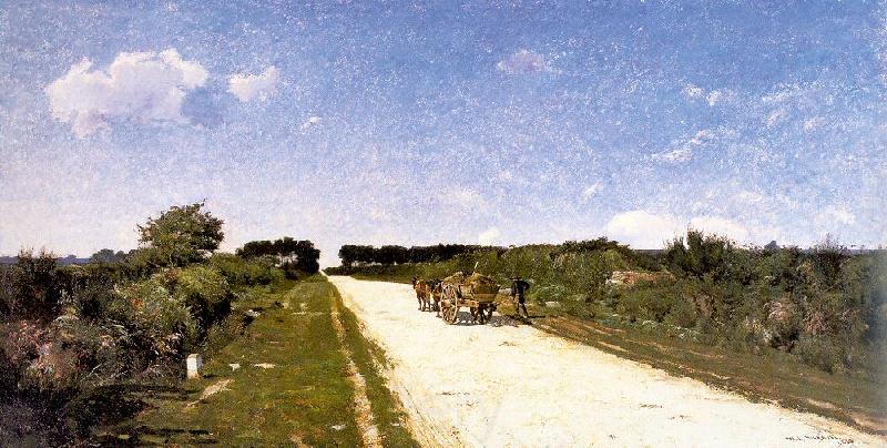 Picknell, William Lamb Road to Concarneau Norge oil painting art